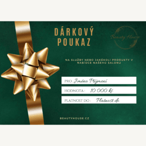 7Dárkový poukaz kosmetika Beauty House d 10000